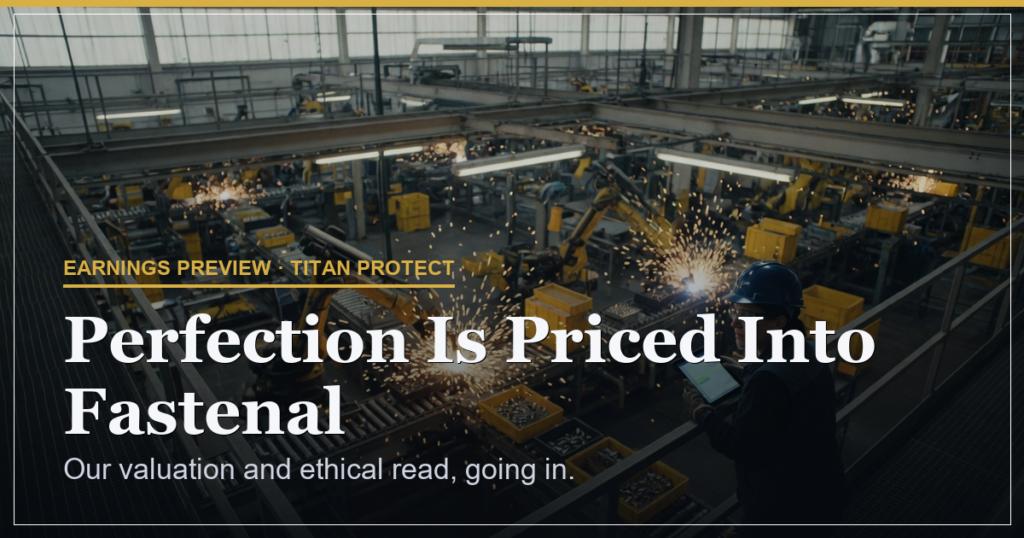 Perfection Is Priced Into Fastenal