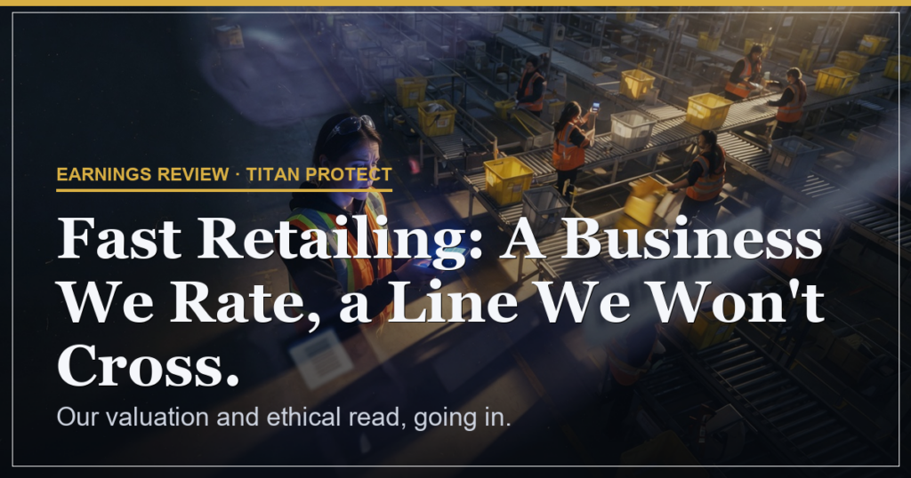 Fast Retailing: A Business We Rate, a Line We Won’t Cross.