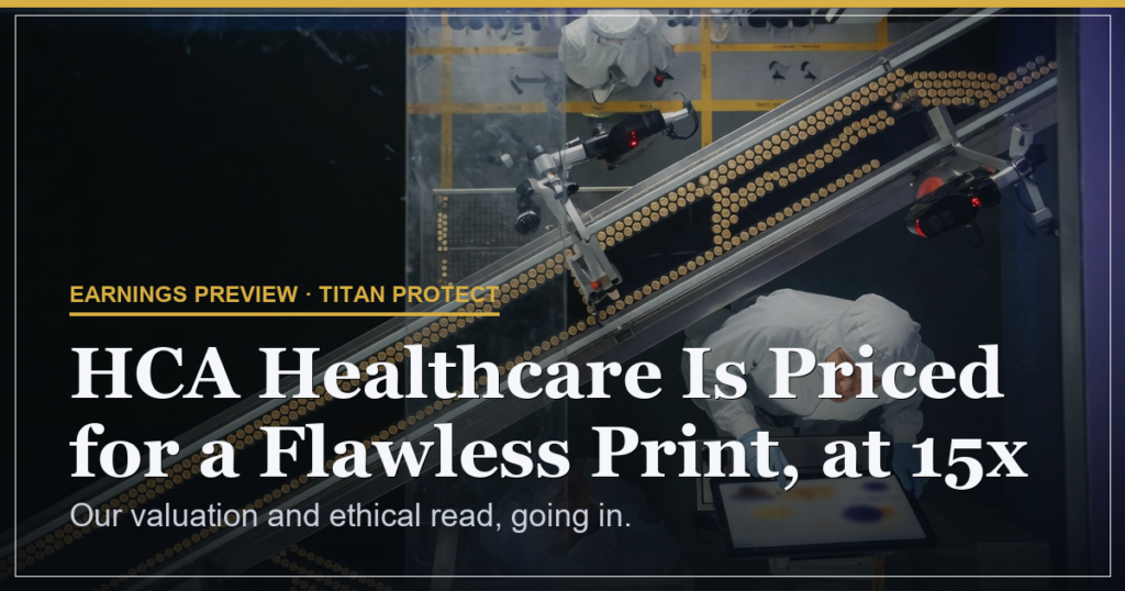 HCA Healthcare Is Priced for a Flawless Print, at 15x