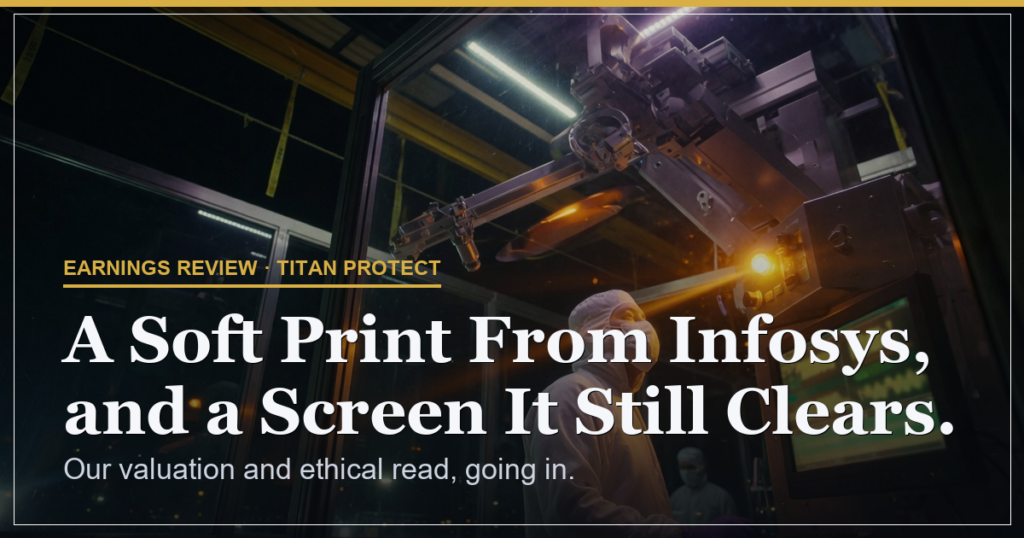 A Soft Print From Infosys, and a Screen It Still Clears.