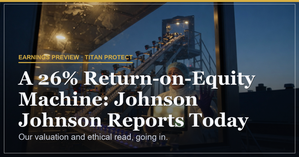 A 26% Return-on-Equity Machine: Johnson Johnson Reports Today