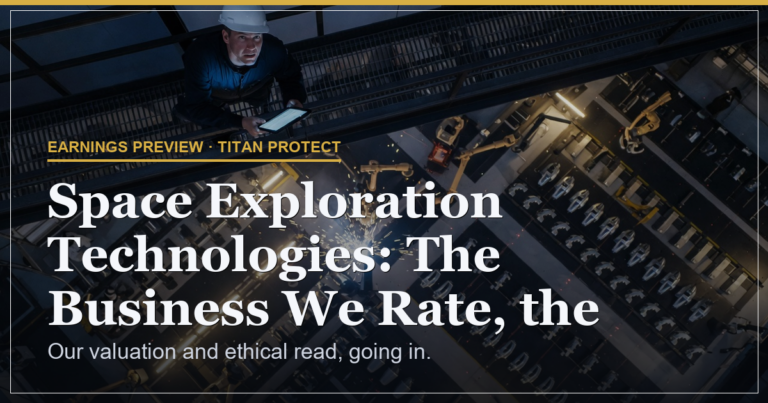 Space Exploration Technologies: The Business We Rate, the Line We Won’t Cross