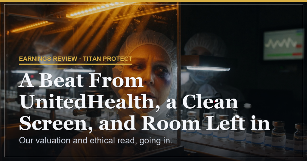A Beat From UnitedHealth, a Clean Screen, and Room Left in the Price.